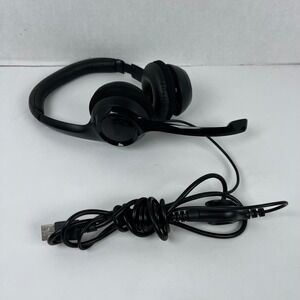 Logitech H390 Wired USB Computer Headset Noise Canceling Mic Black 981-000014